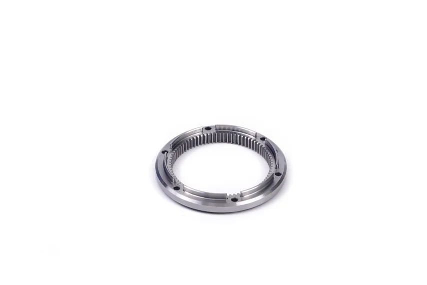 Another oblique view of an internal ring gear with outer-rim mounting holes