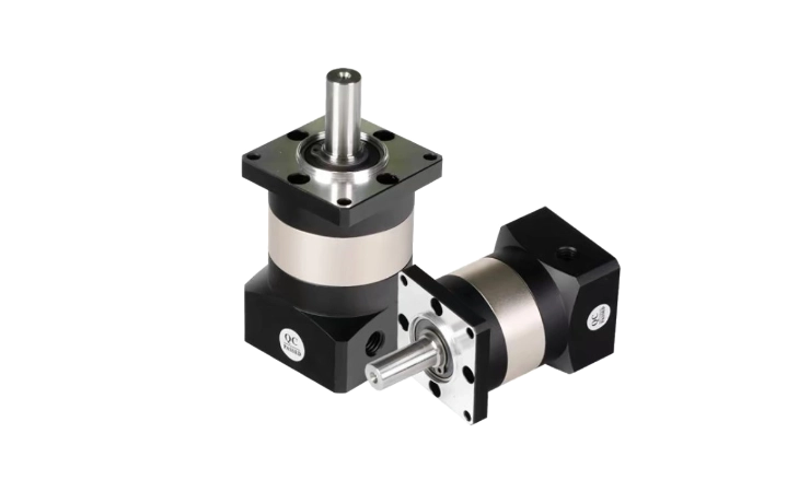Two planetary gearboxes with output shafts